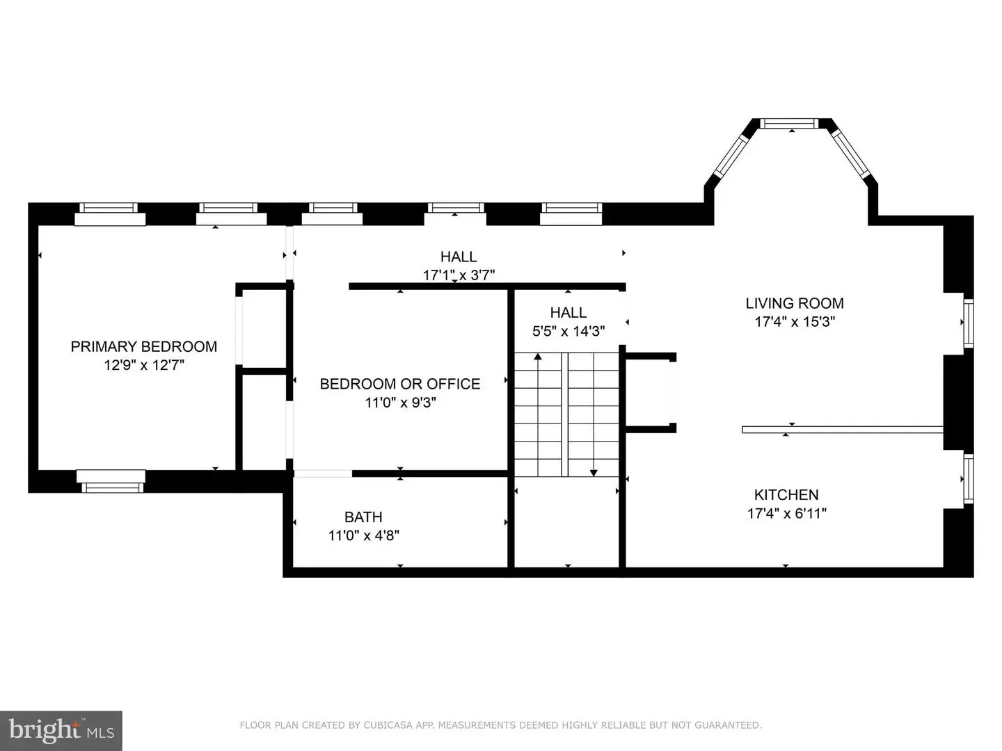 Residential floor plan with labeled rooms