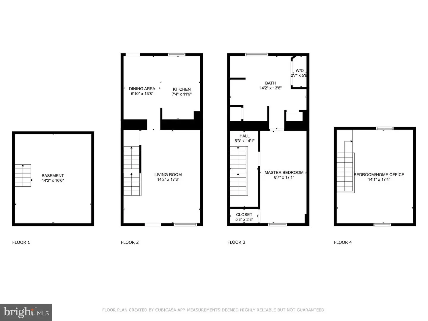 Multi-level home floor plans blueprint